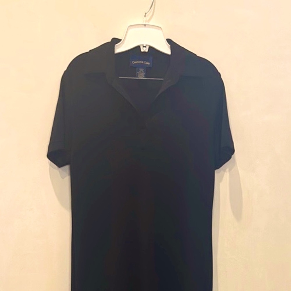 Charter Club, Black Maxi Dress, Short Sleeve, Size Small, 54" Long. NWOT